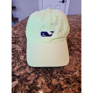Vineyard Vines Hat Baseball Cap Strapback Adjustable Bright Yellow  Whale Logo